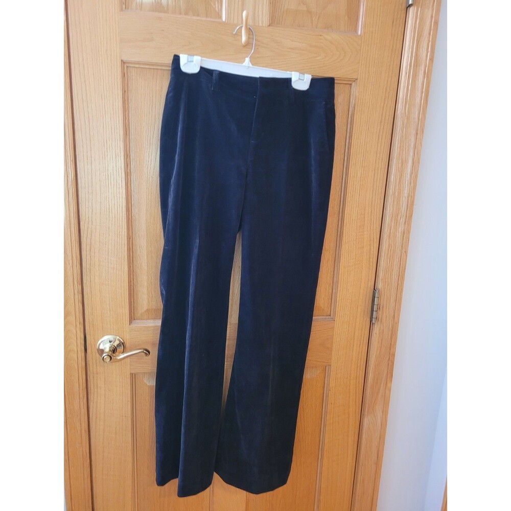 Coldwater Creek Trouser Fit Corduroy Pants Charcoal Black Size 4 Minimalist Work